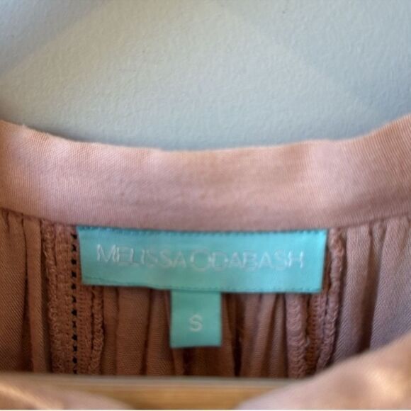 Melissa Odabash Sienna Embroidered Rose Blush Pink Maxi Dress - Picture 4 of 9